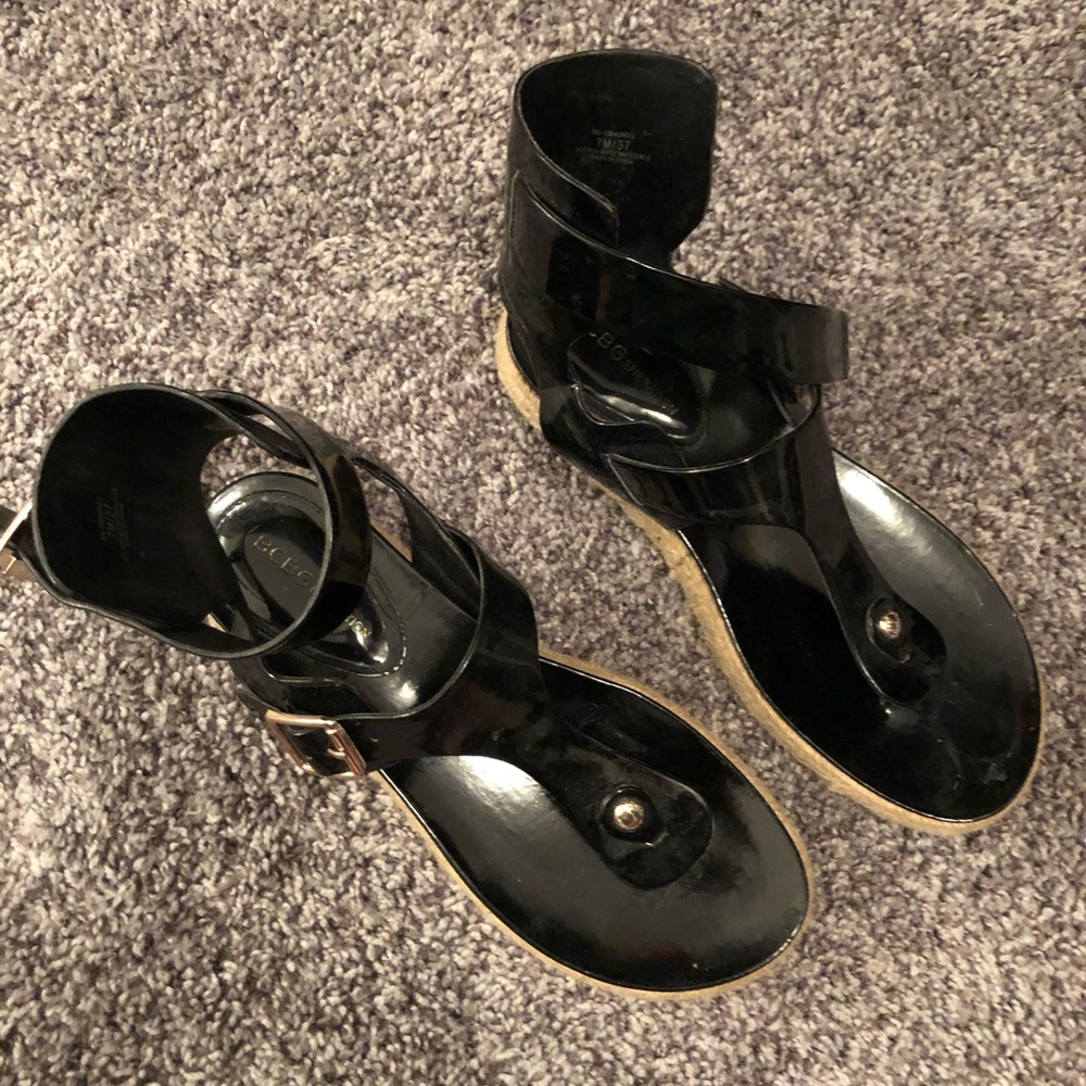 BCBGeneration Black espadrille sandals